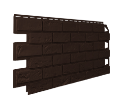 Фасадная панель ОПТИМА, Кирпич, темно-коричневый, бесшовный, шт 147692