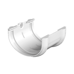 ТН ОПТИМА соединитель желоба (D120/80), белый, шт 10208