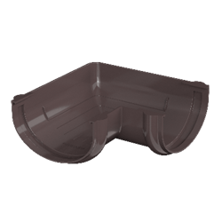 ТН ОПТИМА угол желоба 90° (D120/80), темнокоричневый, шт 10228