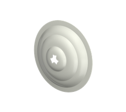 ТН МВС 125/90 мм, декоративная накладка для хомута, белый, упаковка 10257