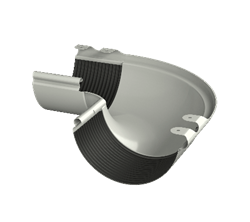 ТН МВС 125/90 мм, внешний угол желоба 90°, белый, шт. 10265