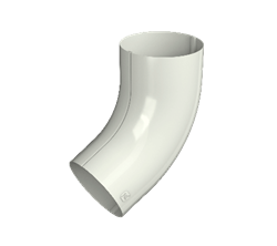 ТН МВС 125/90 мм, колено трубы 60°, белый, шт 10270