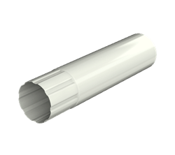 ТН МВС 125/90 мм, водосточная труба металлическая (1 м), белый, шт. 10273