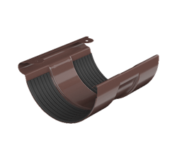 ТН МВС 125/90 мм, соединитель желоба, коричневый, шт. 10279