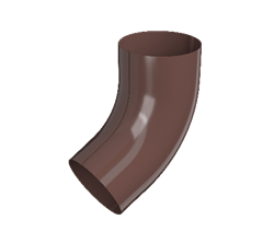 ТН МВС 125/90 мм, колено трубы 60°, коричневый, шт. 10286