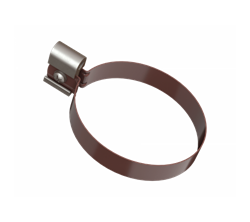 ТН МВС 125/90 мм, хомут трубы, коричневый, шт. 10288