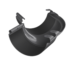 ТН МВС 125/90 мм, внешний угол желоба 135°, графитово-серый, шт. 10291