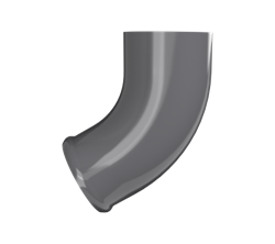 ТН МВС 125/90 мм, отвод трубы, графитово-серый, шт. 10295