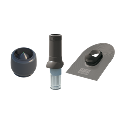 Комплект вентиляции для гибкой черепицы 125/160, серый, шт 10375