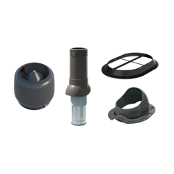 Комплект вентиляции Монтеррей 125/160, серый, шт 140881