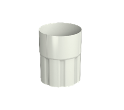 ТН МВС 125/90 мм, муфта трубы, белый, шт. 10407
