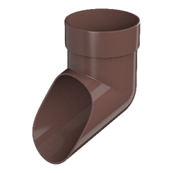 ТН ОПТИМА слив трубы (D120/80), коричневый, шт 10411