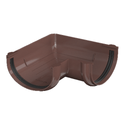 ТН ОПТИМА угол желоба 90° (D120/80), коричневый, шт 10414