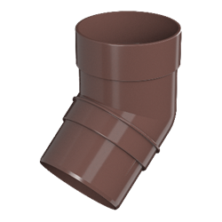 ТН ОПТИМА колено трубы 135° (D120/80), коричневый, шт 10418