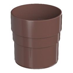 ТН ОПТИМА муфта трубы (D120/80), коричневый, шт 10419