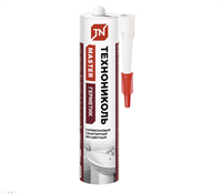Герметик ТЕХНОНИКОЛЬ санитарный силиконовый, бесцветный, 280 мл. 10790