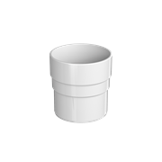 ТН ОПТИМА муфта трубы (D120/80), белый, шт 10204