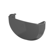 ТН ОПТИМА заглушка желоба (D120/80), серый, шт. 10225