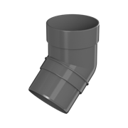 ТН ОПТИМА колено трубы 135° (D120/80), серый, шт. 10227