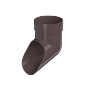 ТН ОПТИМА слив трубы (D120/80), темно-коричневый, шт 10233