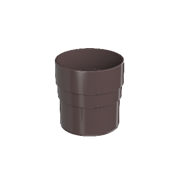 ТН ОПТИМА муфта трубы (D120/80), темно-коричневый, шт 10237