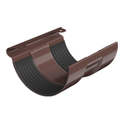 ТН МВС Стандарт 125/90 мм, соединитель желоба, коричневый, шт. 10247