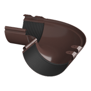 ТН МВС Стандарт 125/90 мм, внешний угол 90°, коричневый, шт. 10256