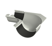 ТН МВС 125/90 мм, внутренний угол желоба 90°, белый, шт. 10259