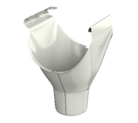ТН МВС 125/90 мм, воронка желоба, белый, шт. 10267