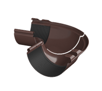 ТН МВС 125/90 мм, внешний угол желоба, регулируемый 100 -165°, коричневый, шт. 10281