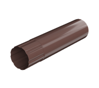 ТН МВС 125/90 мм, водосточная труба металлическая (3 м), коричневый, шт. 10285