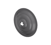 ТН МВС 125/90 мм, декоративная накладка для хомута, графитово-серый, упаковка 10290