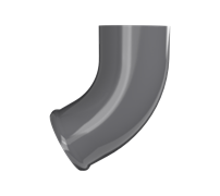 ТН МВС 125/90 мм, отвод трубы, графитово-серый, шт. 10295