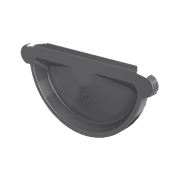 ТН МВС 125/90 мм, заглушка желоба универсальная, графитово-серый, шт. 10296