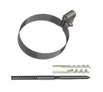 ТН МВС 125/90 мм, хомут трубы, графитово-серый, шт. 10303