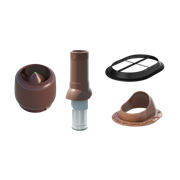 Комплект вентиляции Монтеррей 125/160, коричневый, шт 10305