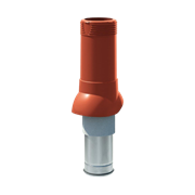 Вент. выход изолир. D=125/160, H=700 мм, красный 10332