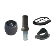 Комплект вентиляции Монтеррей 125/160, серый, шт 140881