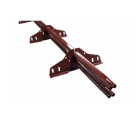 ТЕХНОНИКОЛЬ трубчатый снегозадержатель 25х45 оцинков. RAL 3009 красный, 3 м. (к-т) 578857