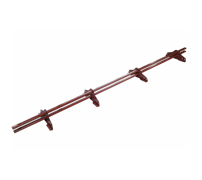 ТЕХНОНИКОЛЬ трубчатый снегозадержатель 25х45 оцинков. RAL 8017 коричневый, 3 м. (к-т) 578856
