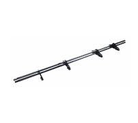 ТЕХНОНИКОЛЬ трубчатый снегозадержатель 25х45 оцинков. RAL 9005 черный, 3 м. (к-т) 578860