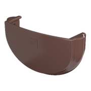 ТН ОПТИМА заглушка желоба (D120/80), коричневый, шт 10416