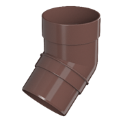 ТН ОПТИМА колено трубы 135° (D120/80), коричневый, шт 10418