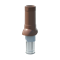 Вент. выход изолир. D=125/160, H=700 мм, коричневый 10342