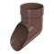 ТН ОПТИМА слив трубы (D120/80), коричневый, шт 10411