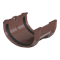ТН ОПТИМА соединитель желоба (D120/80), коричневый, шт 10413