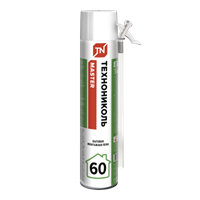 Пена монтажная ТЕХНОНИКОЛЬ 60 MASTER бытовая, 1000 мл, шт. 10828